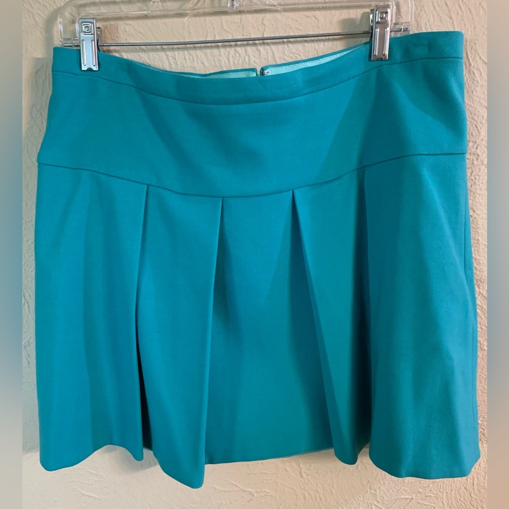 Stunning Blue JCrew Wool Mini Skirt Size 14